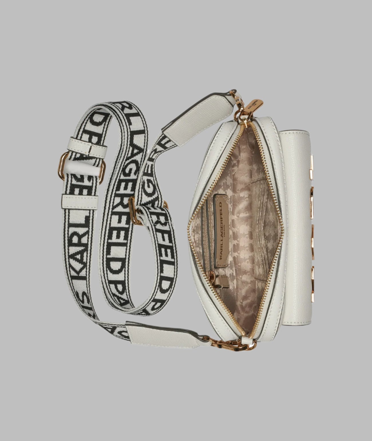 KarlLagerfeld Maybelle camera crossbody white