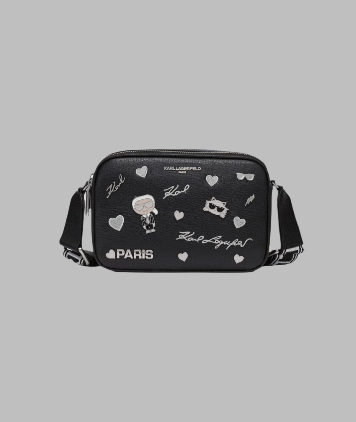 KarlLagerfeld Maybelle crossbody with pins black