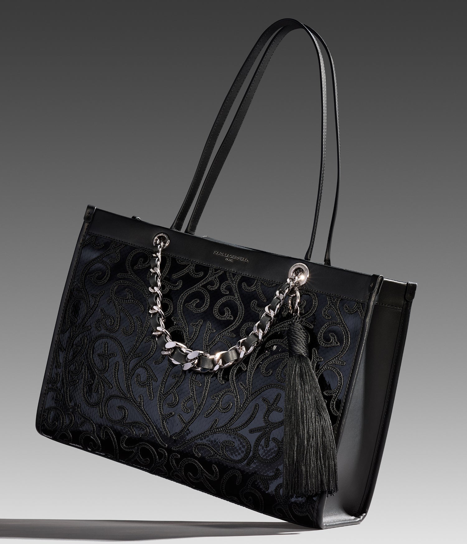 KarlLagerfeld Savoie tote black