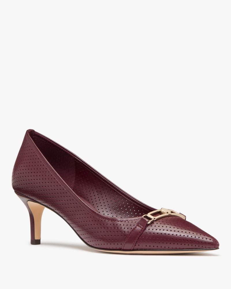 Katespade Hallie Pump Dark Merlot