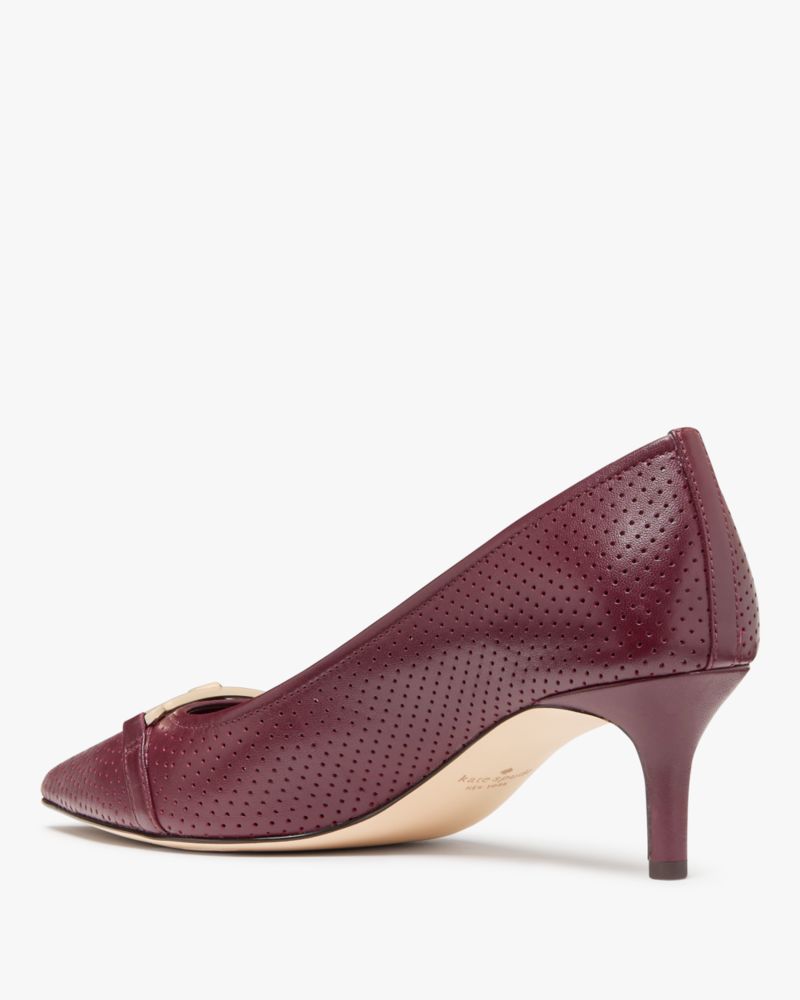 Katespade Hallie Pump Dark Merlot