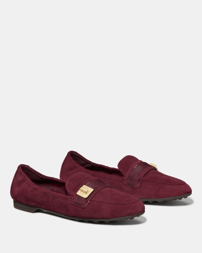 Katespade Phoebe Loafer Dark Merlot