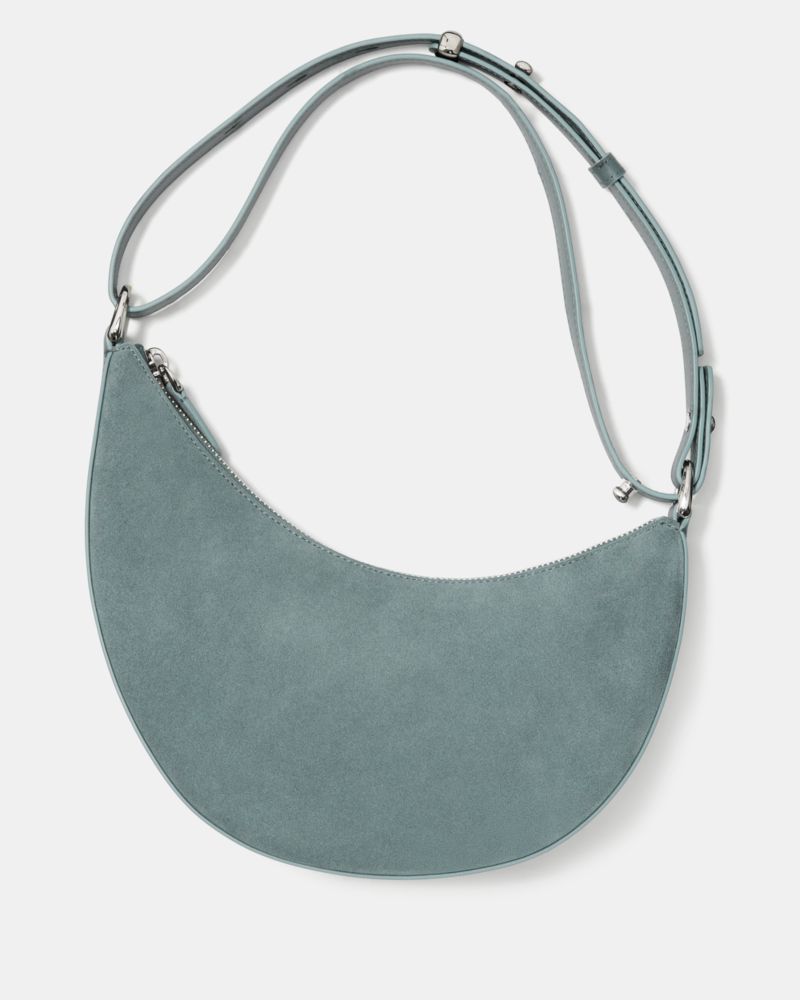 KateSpade Duo Suede Crossbody Bag Dark English Sea