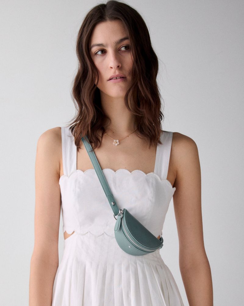 KateSpade Duo Suede Crossbody Bag Dark English Sea