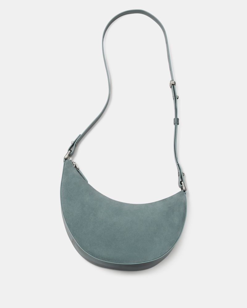 KateSpade Duo Suede Crossbody Bag Dark English Sea