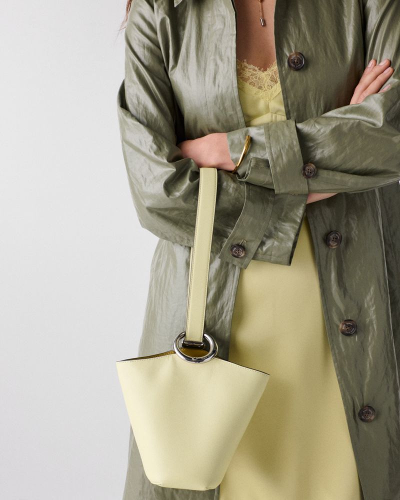 KateSpade Halo Mini Bucket Bag Pale Citron