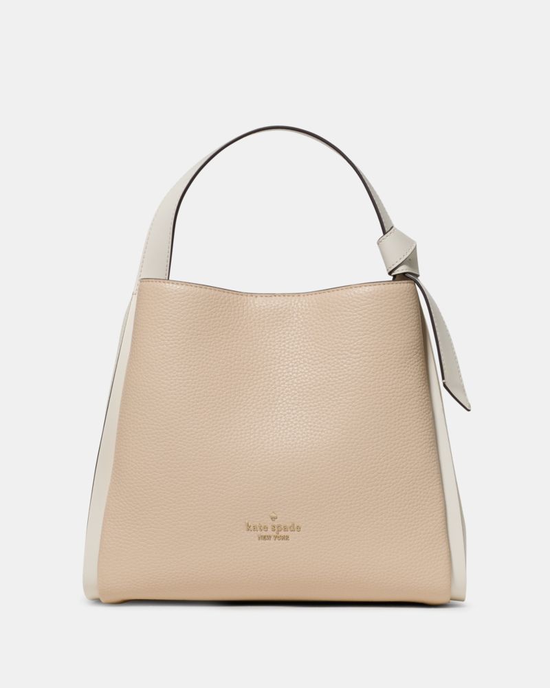KateSpade Knott Colorblock Convertible Carryall Light Cream Multi