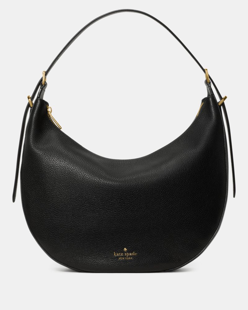 KateSpade Nova Large Crescent Shoulder Bag Black