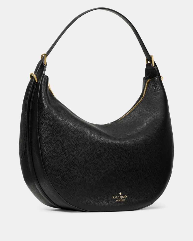 KateSpade Nova Large Crescent Shoulder Bag Black