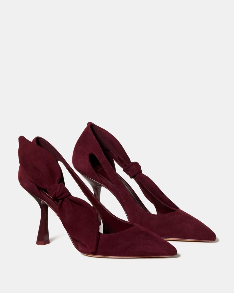 Katespade Bunnie Pump Dark Merlot