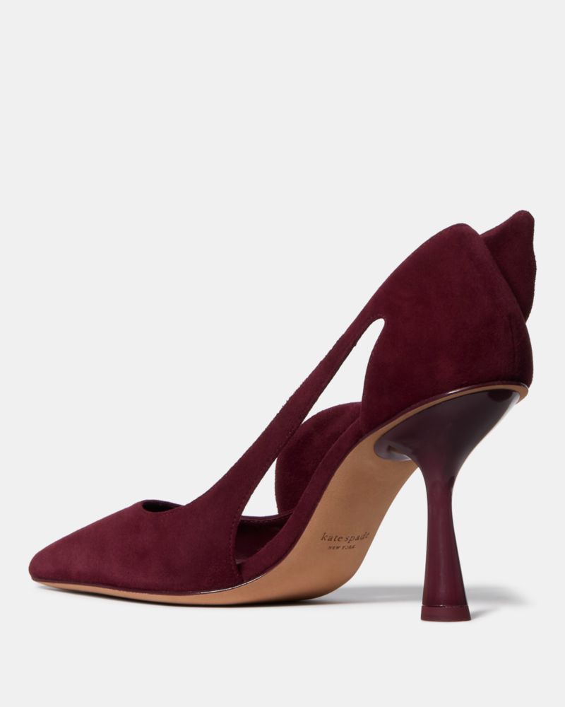 Katespade Bunnie Pump Dark Merlot