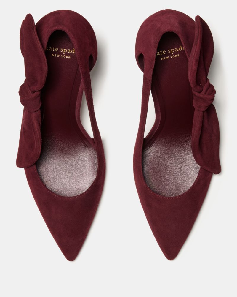 Katespade Bunnie Pump Dark Merlot