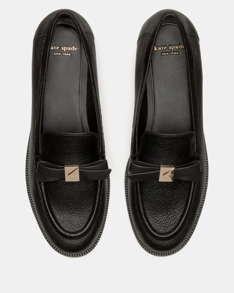 Katespade Deco Bow Loafer Black