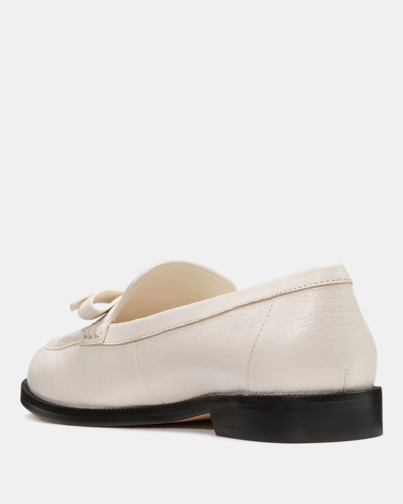 Katespade Deco Bow Loafer Cashew Milk
