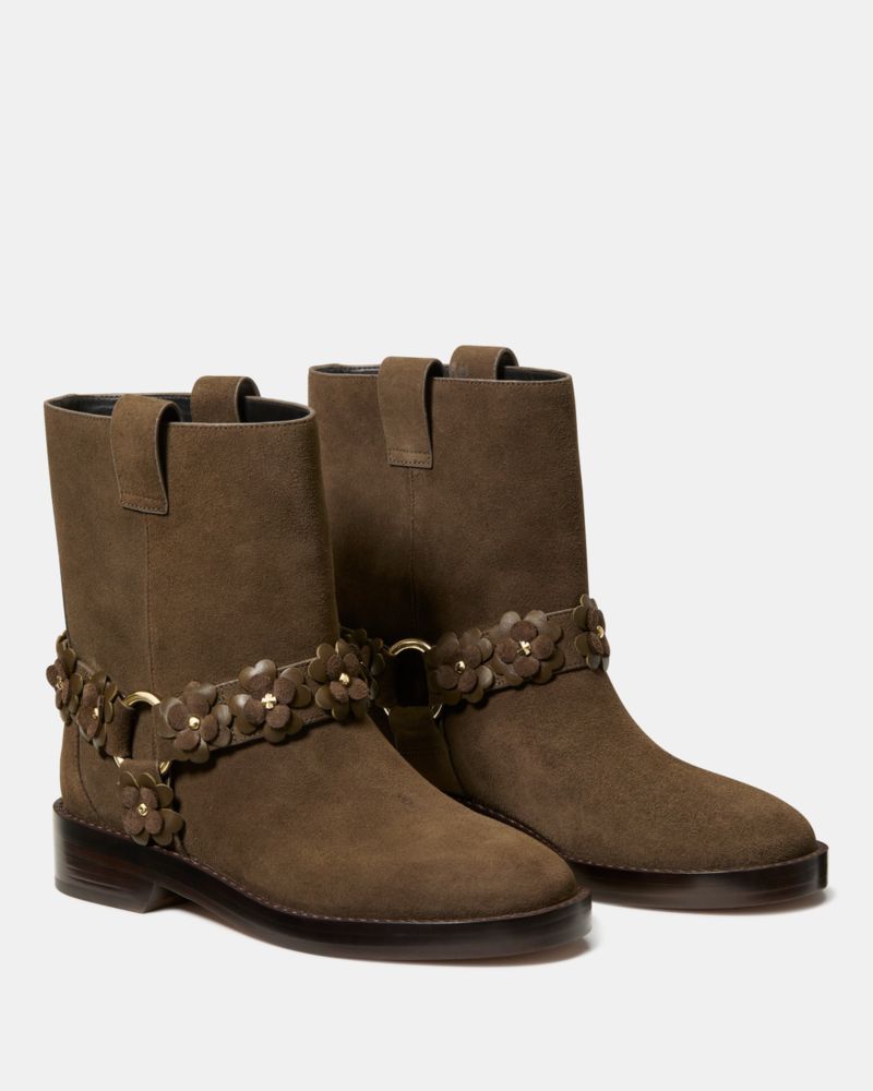 Katespade Spade Flower Garden Moto Boot Burnt Sage
