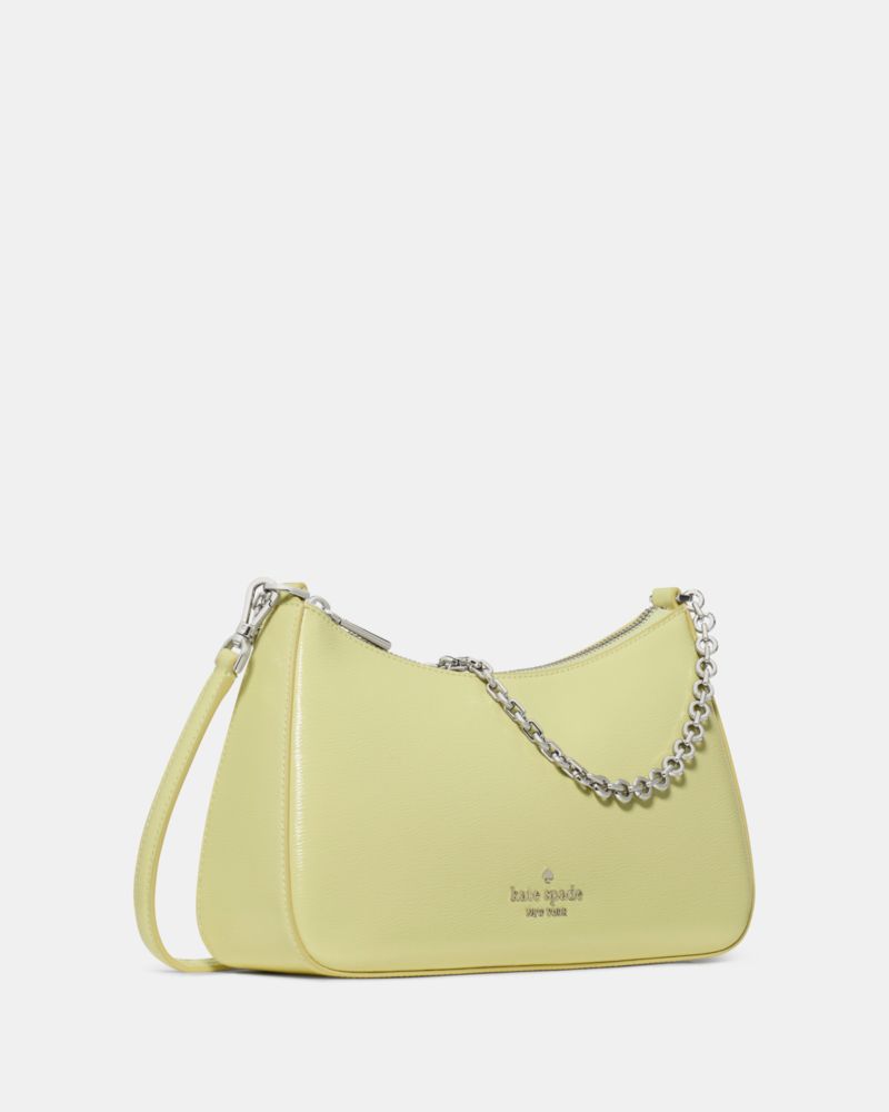 KateSpade Margot Textured Patent Leather Convertible Crossbody Tennis Ball
