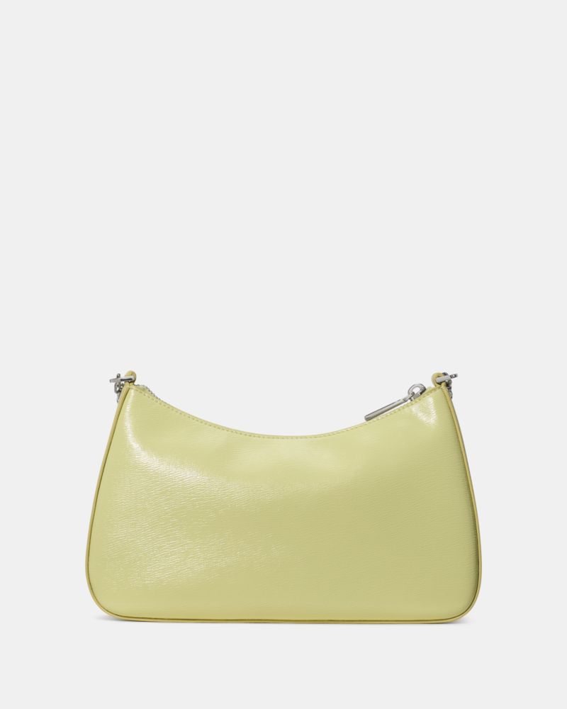 KateSpade Margot Textured Patent Leather Convertible Crossbody Tennis Ball
