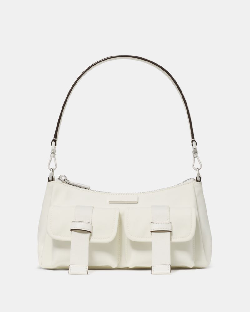 KateSpade Carter Nylon Cargo Crossbody Bag Meringue