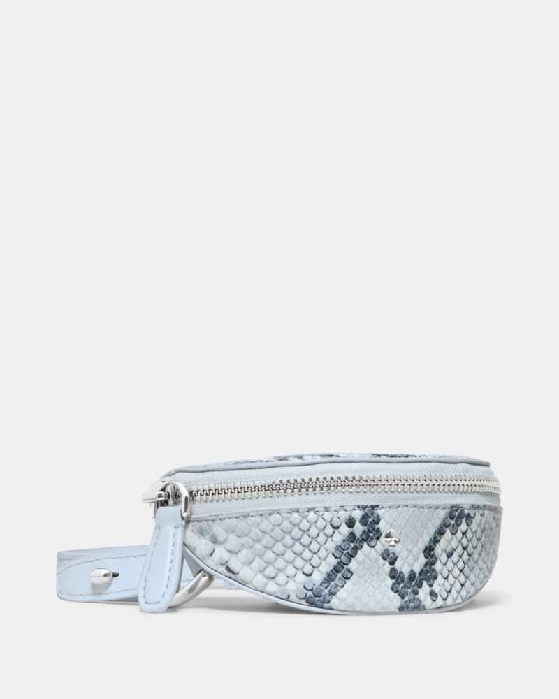 KateSpade Duo Snake Embossed Crossbody Bag Pale Sapphirine