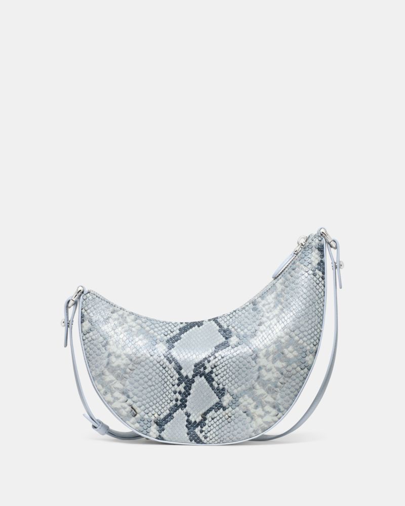 KateSpade Duo Snake Embossed Crossbody Bag Pale Sapphirine