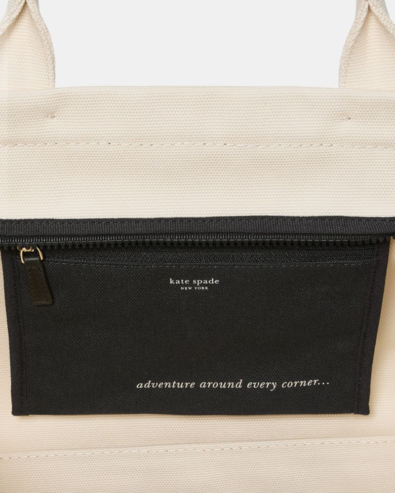 KateSpade Dash Canvas Tote Bag Natural