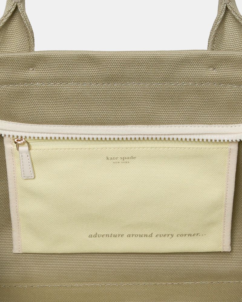 KateSpade Dash Canvas Tote Bag Dried Bay Leaf