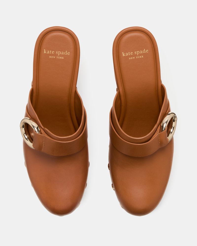 Katespade Halo Platform Clog Mule Saddle