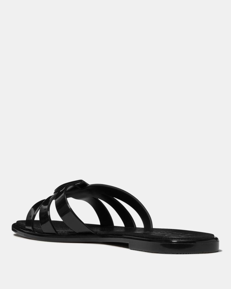 Katespade Sculpted Spade Jelly Sandals Black