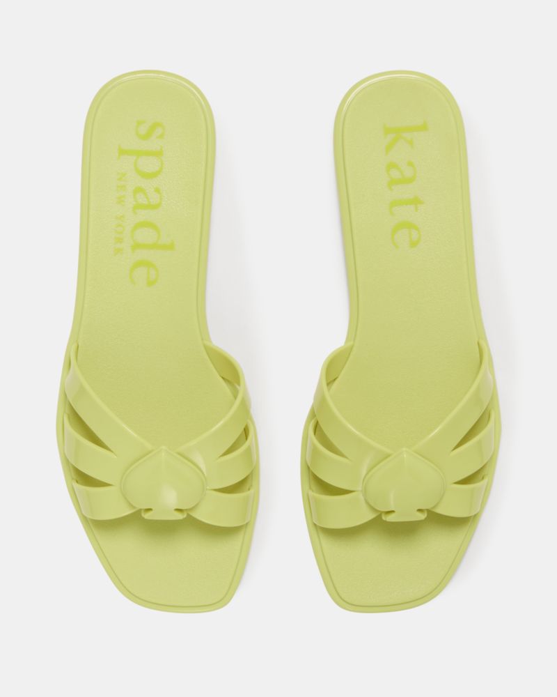 Katespade Sculpted Spade Jelly Sandals Bosc Pear