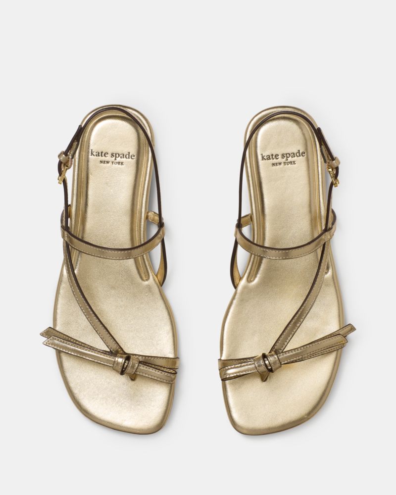 Katespade Loop Flat Sandal Pale Gold