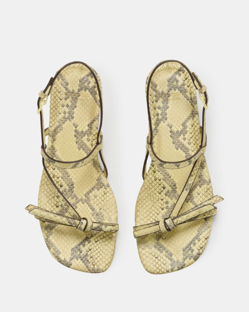 Katespade Loop Flat Sandal Pale Citron