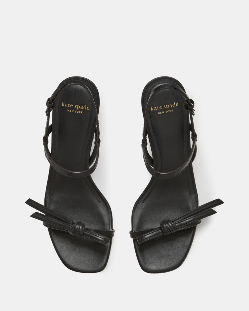 Katespade Loop Block Heel Sandal Black