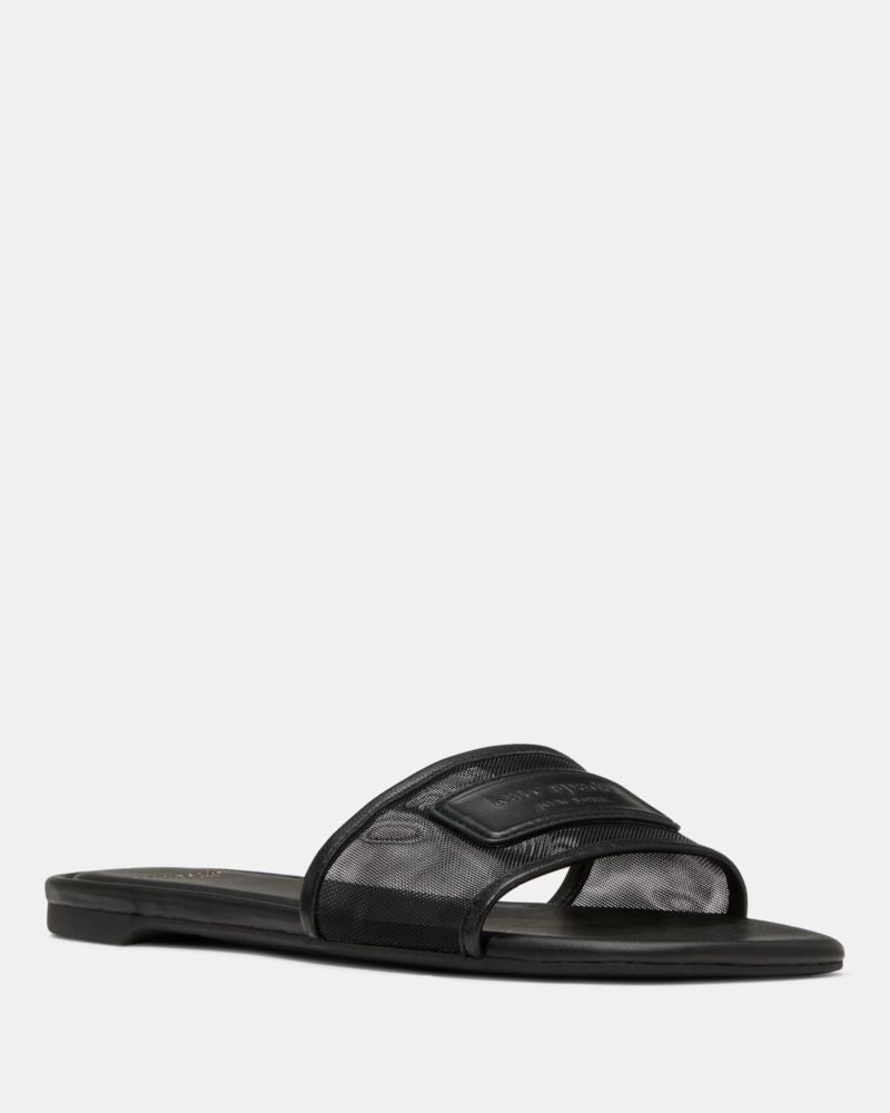 Katespade Breezy Slide Sandals Black