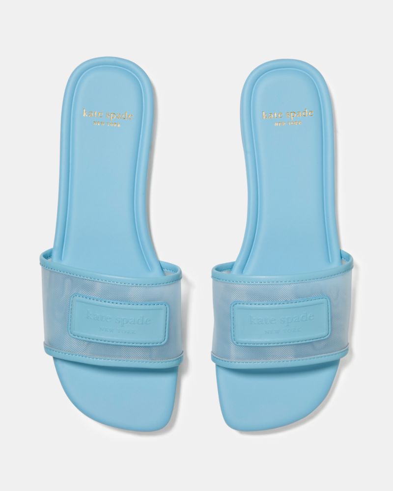 Katespade Breezy Slide Sandals Pristine Pool