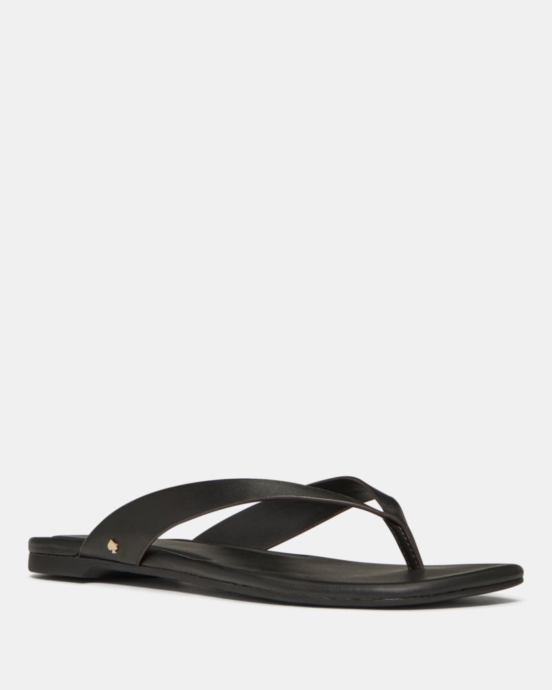 Katespade Sandie Flip Flop Sandals Black