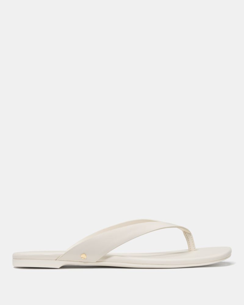 Katespade Sandie Flip Flop Sandals Cream