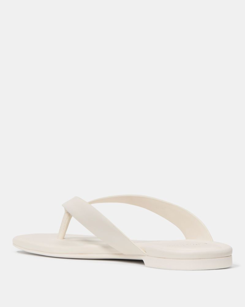 Katespade Sandie Flip Flop Sandals Cream