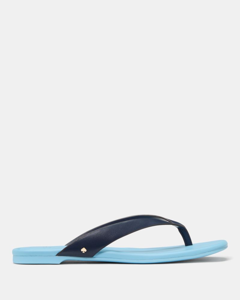 Katespade Sandie Flip Flop Sandals Captain Navy Pristine Pool