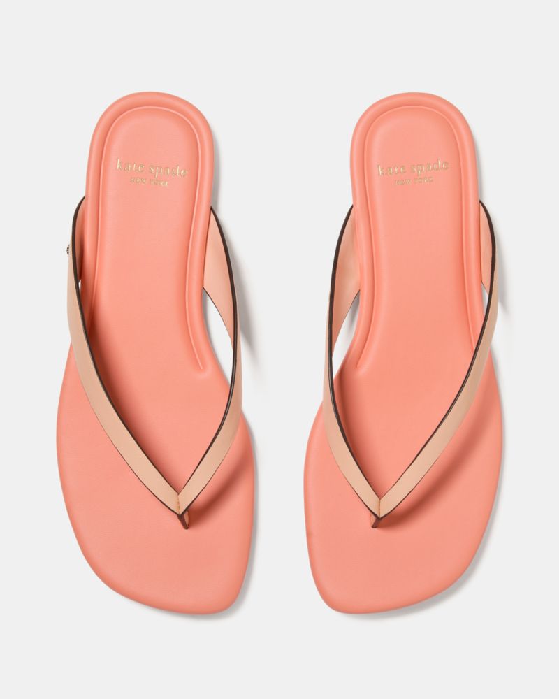 Katespade Sandie Flip Flop Sandals Light Cantaloupe Melon Ball