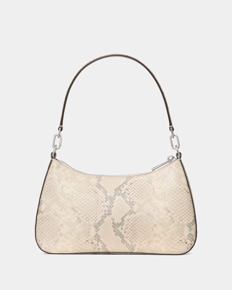 KateSpade Kayla Snake Embossed Shoulder Bag Pink Multi