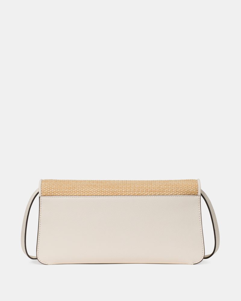 KateSpade Ivy Straw Crossbody Bag Natural Multi