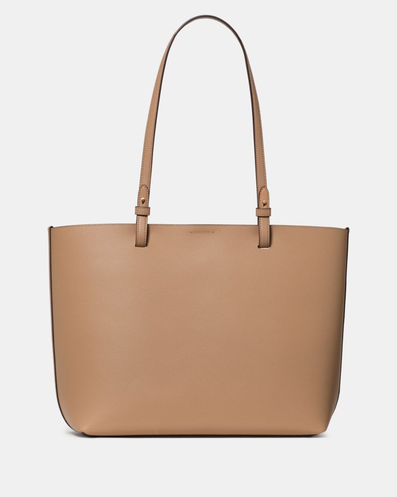 KateSpade Tessa Tote Bag With Charm Light Fawn
