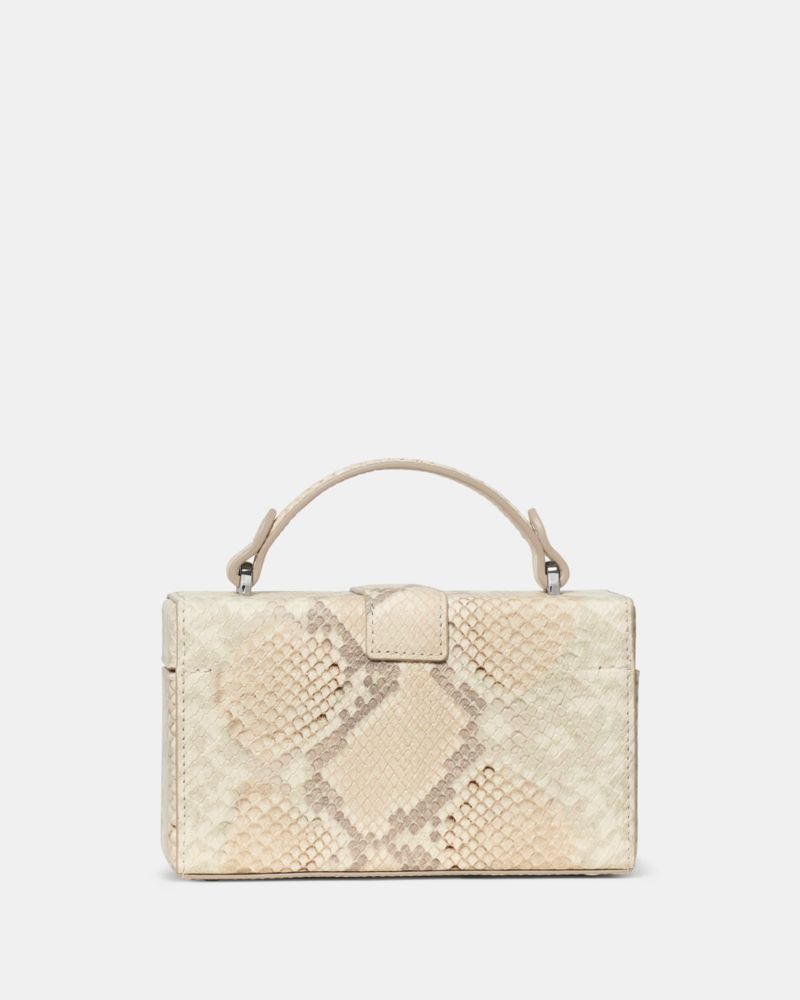 KateSpade Heirloom Snake Vanity Bag Natural Multi