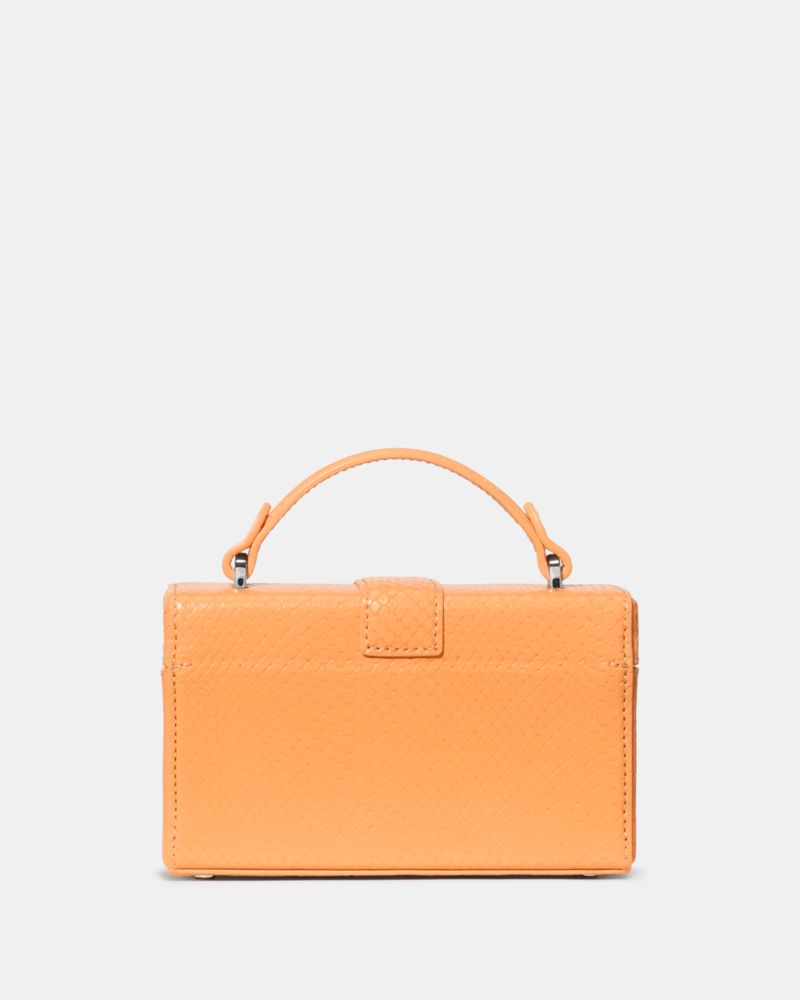 KateSpade Heirloom Snake Vanity Bag Desert Sunset