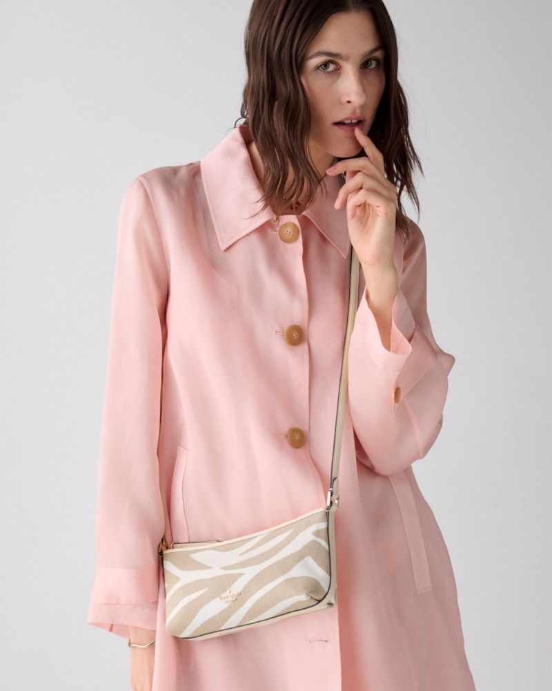 KateSpade Lenox Zebra Mini Crossbody Bag Natural Multi