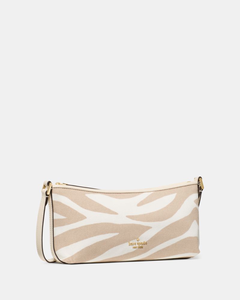 KateSpade Lenox Zebra Mini Crossbody Bag Natural Multi