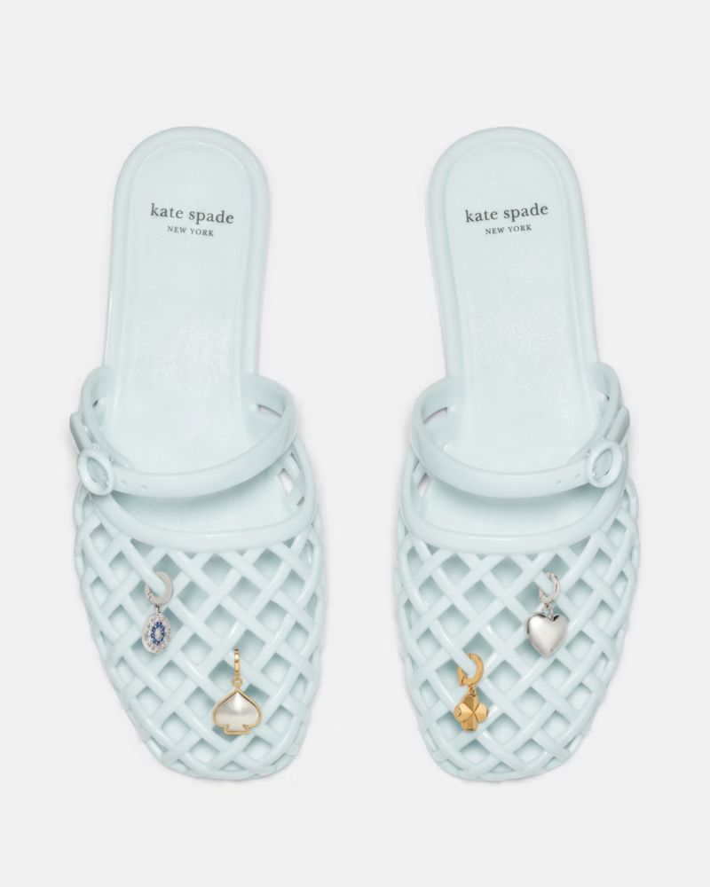 Katespade Jellyfish Mule Flat Crisp Sky
