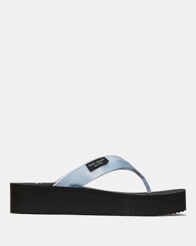 Katespade Sam Icon Platform Flip Flop Sandal Pale Saphire