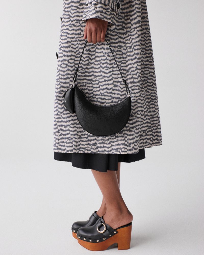 KateSpade Duo Mini Shoulder Bag Black Silver