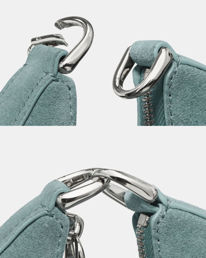 KateSpade Duo Suede Mini Shoulder Bag Dark English Sea